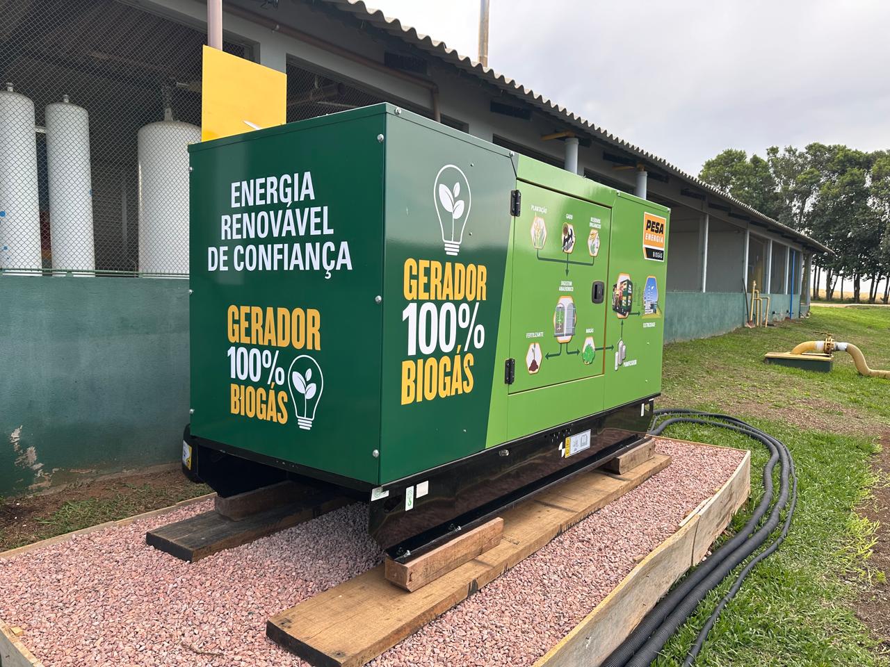 Conversion de generador con motor diesel a biogas