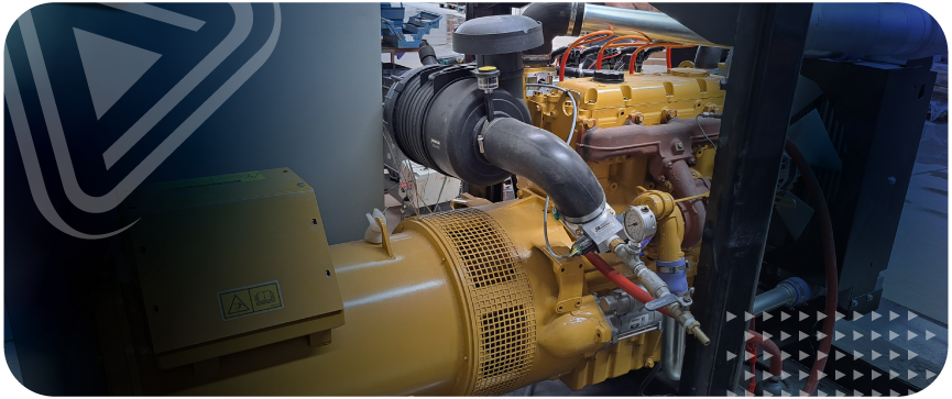 Generador con motor diesel a biogas